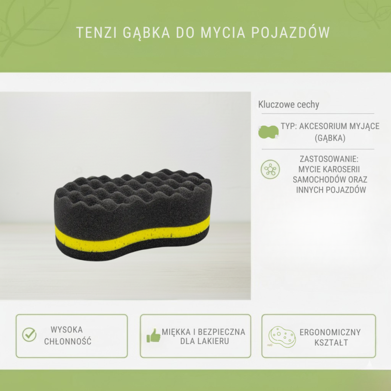 Gąbka do Mycia Samochodu TENZI TZ0050A | Delikatna dla Lakieru