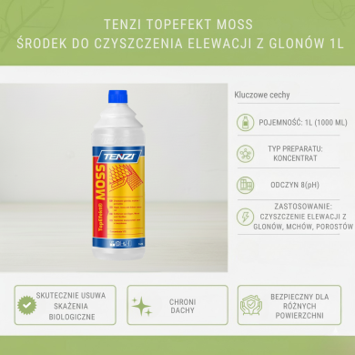 TENZI Top Efekt Moss 1L – Koncentrat do Usuwania Mchów
