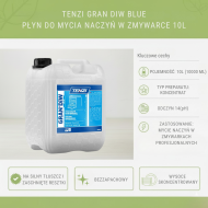 TENZI GRAN DIW BLUE 10L – Płyn do zmywarki gastronomicznej