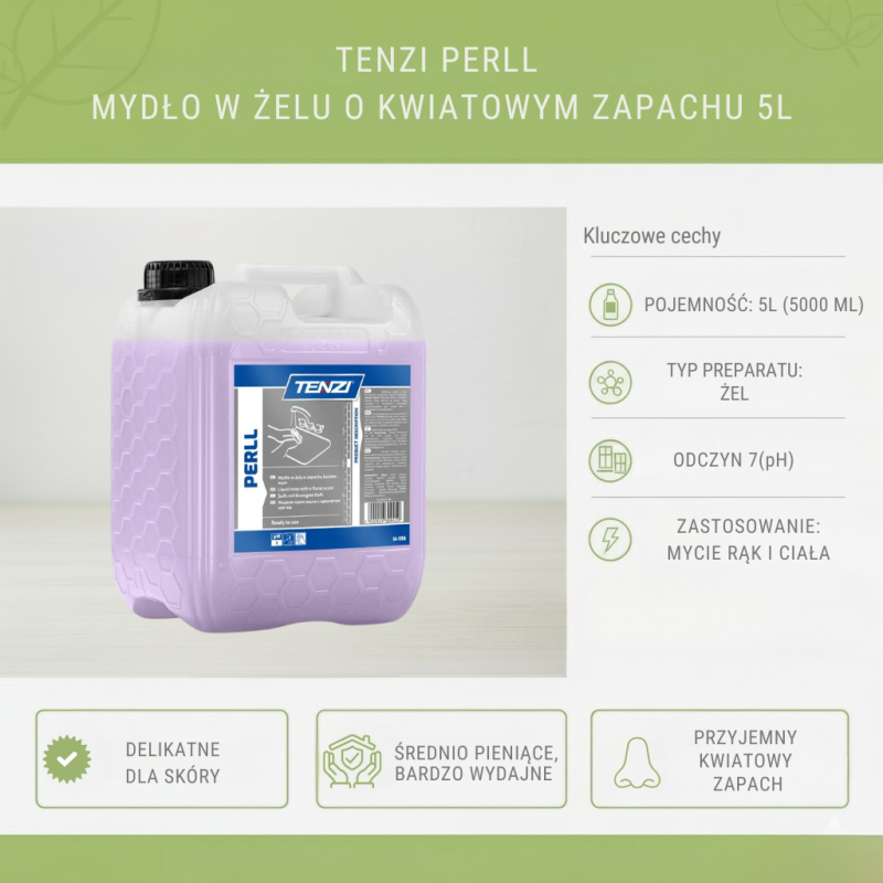 Mydło PERLL 5L TENZI antybakteryjne do rąk i ciała