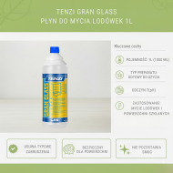 TENZI GRAN GLASS 1L – Płyn do Mycia Lodówek i Szkła | pH 7