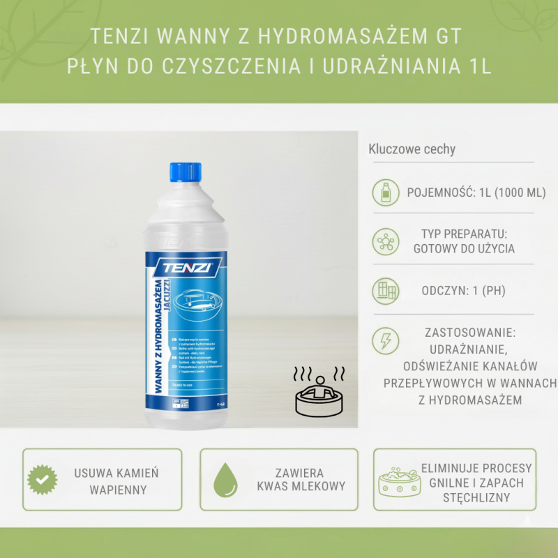 TENZI Wanny z hydromasażem 1L – gotowy do użycia