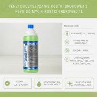 TENZI Kostka Brukowa 2 1L | Czyszczenie Kostki Betonowej | Profesjonalny Środek