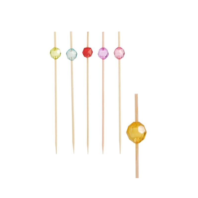 Patyczki PEARL bambusowe 12 cm 40 szt Paleta Barw