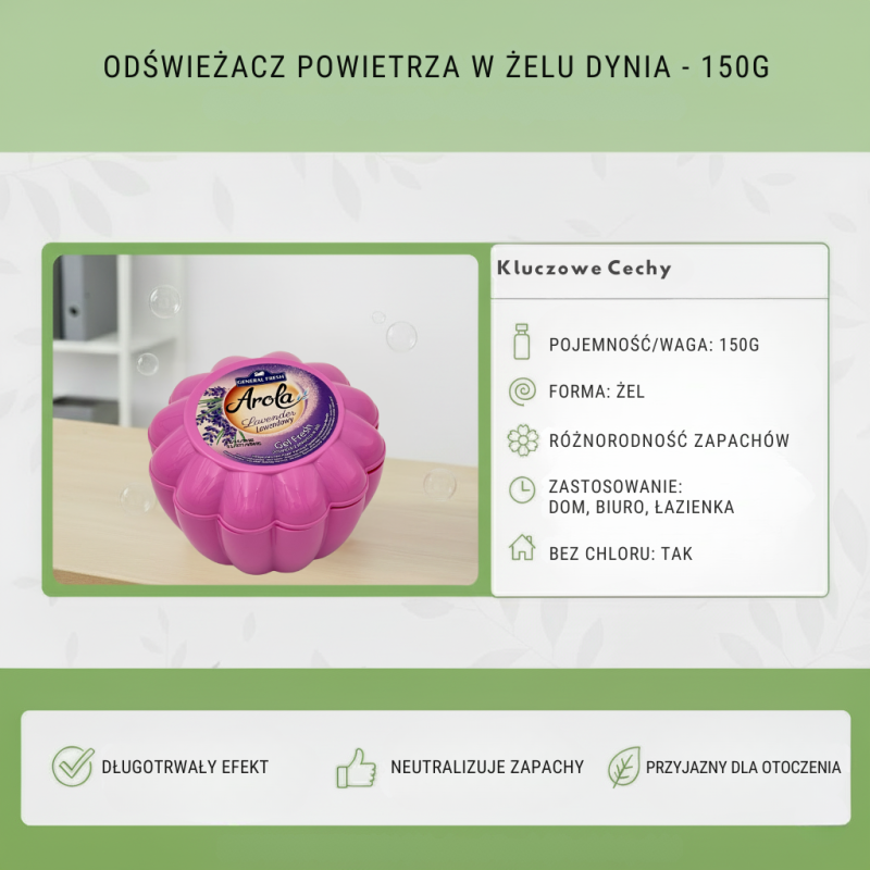 Odświeżacz Powietrza w Żelu DYNIA 150g General Fresh – Twoja Jesień w Domu!