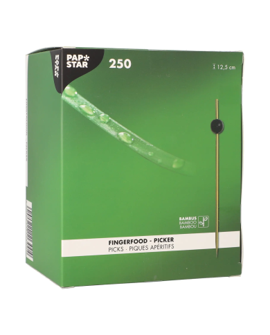 Patyczki finger food bambusowe 12,5 cm 250 szt. BLACK PEARL