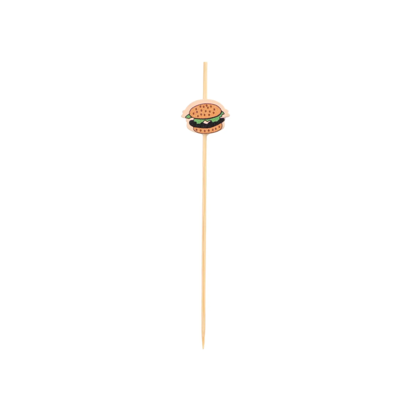 Patyczki fingerfood Burger 12cm bambus 100szt