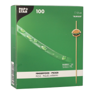 Patyczki fingerfood Burger 12cm bambus 100szt