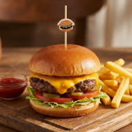 Patyczki fingerfood Burger 12cm bambus 100szt