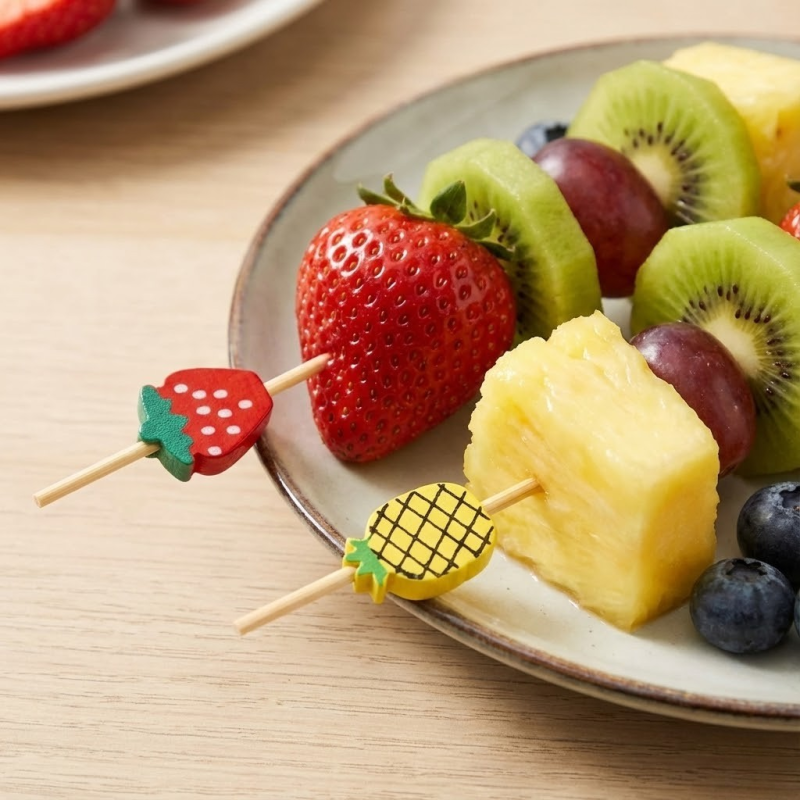 Patyczki Bambusowe Fingerfood 12cm 100szt FRUIT | Ekologiczne