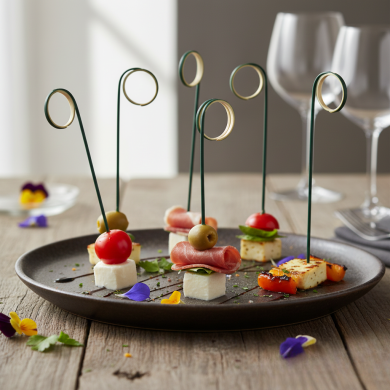 Patyczki Fingerfood Bambusowe 11 cm Czarny Twister 100 szt.