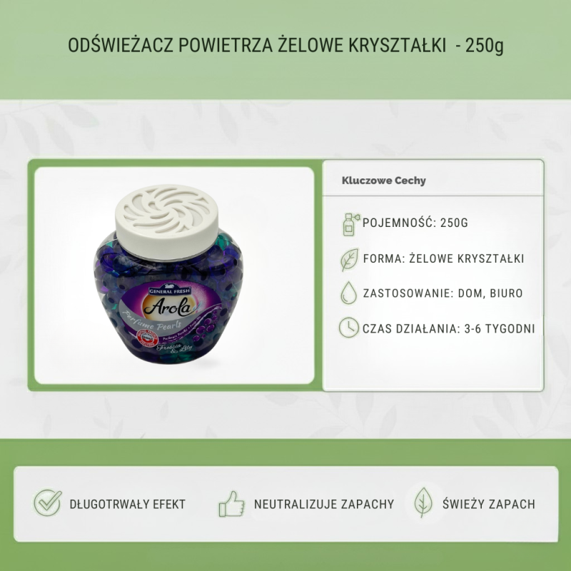 Odświeżacz Powietrza Żelowy Morski 250g General Fresh ...