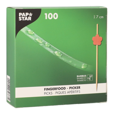 Patyczki fingerfood bambusowe 7 cm 100 sztuk FLOWER