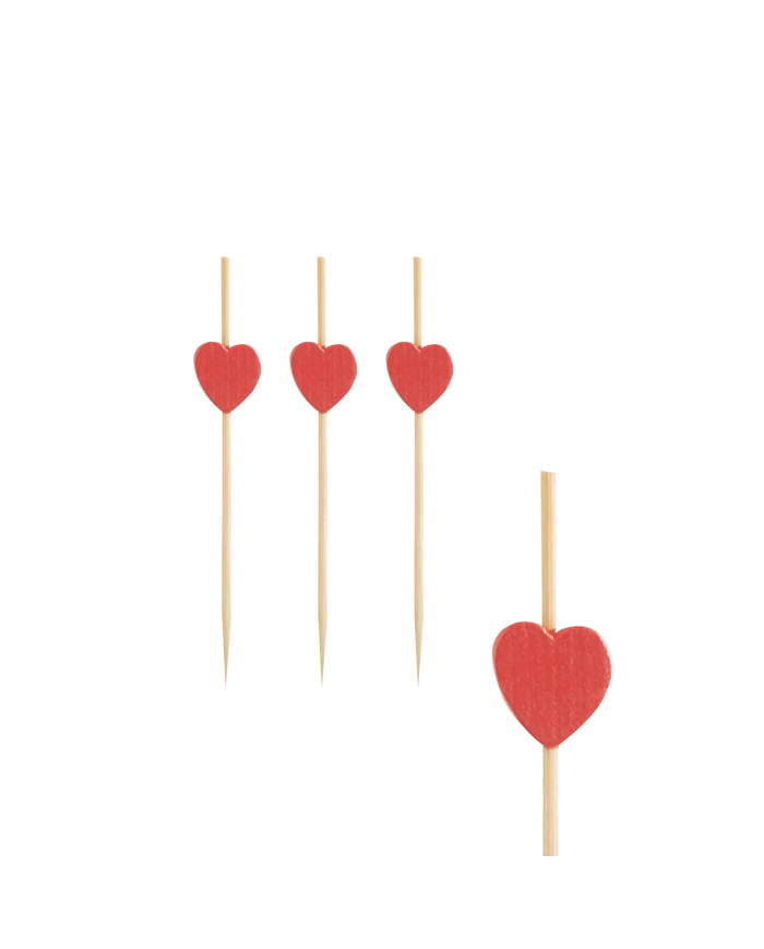 Patyczki fingerfood HEART 7cm 100szt PAPSTAR