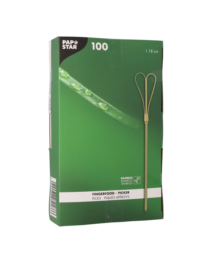 Patyczki fingerfood bambusowe Heart 18cm 100szt