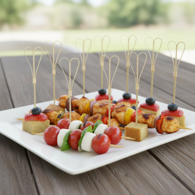 Patyczki fingerfood bambusowe Heart 18cm 100szt