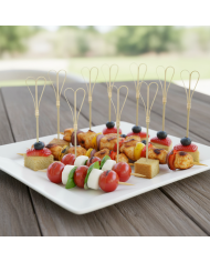 Patyczki fingerfood bambusowe Heart 18cm 100szt