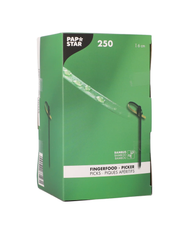 Patyczki Bambusowe 6cm KNOT 250szt | Fingerfood Ekologiczne