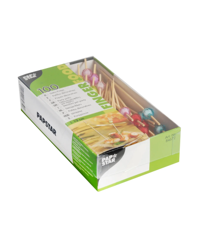 Patyczki fingerfood PEARL bambus 12cm 100szt PAPSTAR