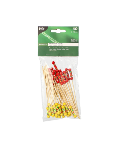 Patyczki Fingerfood Bambusowe 12cm Mexico 40szt | Ekologiczne