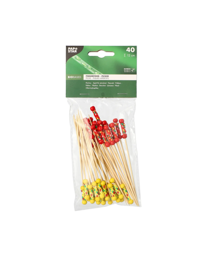 Patyczki Fingerfood Bambusowe 12cm Mexico 40szt | Ekologiczne