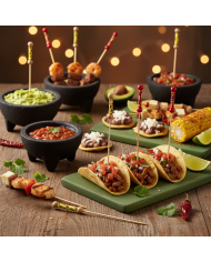 Patyczki Fingerfood Bambusowe 12cm Mexico 40szt | Ekologiczne