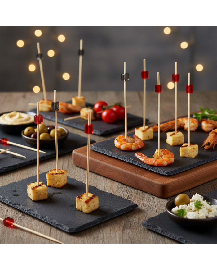 Patyczki Fingerfood Bambusowe CUBE 9cm 100szt | Ekologiczne