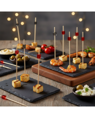 Patyczki Fingerfood Bambusowe CUBE 9cm 100szt | Ekologiczne