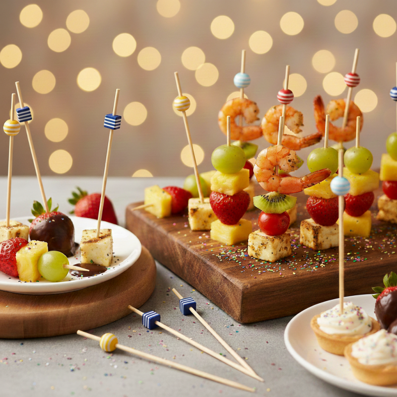 Patyczki Fingerfood Drewniane 12cm 100szt CUBE