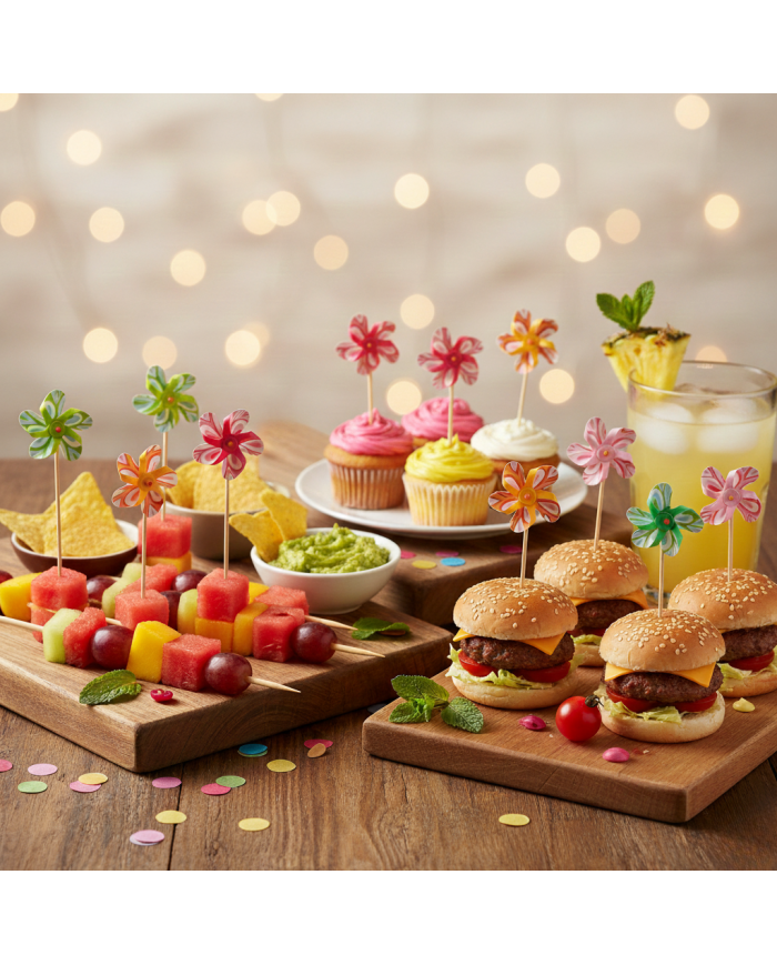 Wykałaczki bankietowe WIATRAK 17,5 cm 50 szt. drewno