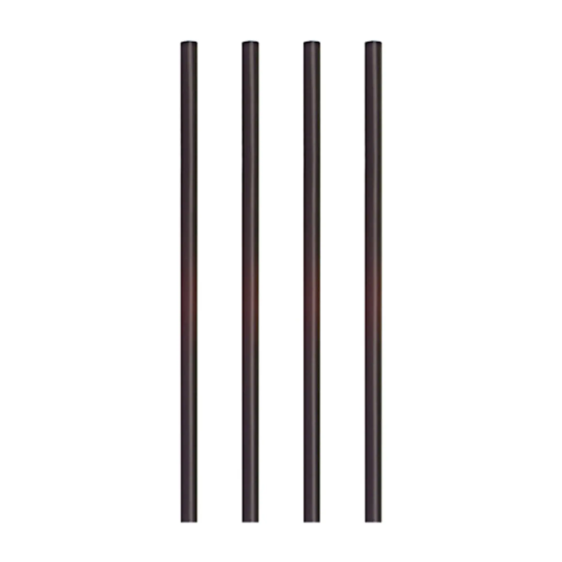 Słomki plastikowe shake czarne 7x220mm 500szt