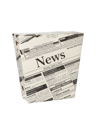 Kartonik na frytki GAZETA 9x9x7cm 50szt