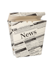 Kartonik na frytki GAZETA 9x9x7cm 50szt