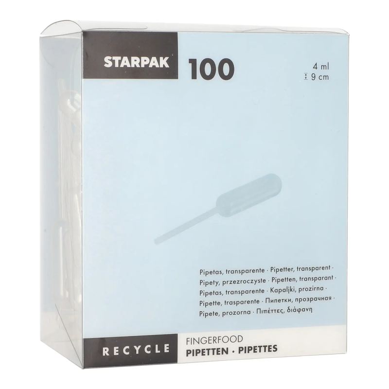 Pipety cukiernicze PE 4ml 8cm 100 szt PAPSTAR